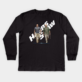 Hollywood Duos: Rock and Statham Kids Long Sleeve T-Shirt